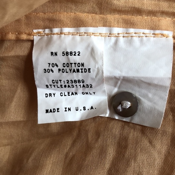 Max Studio Sheer Orange Button Down Shirt Blouse - Picture 6 of 6